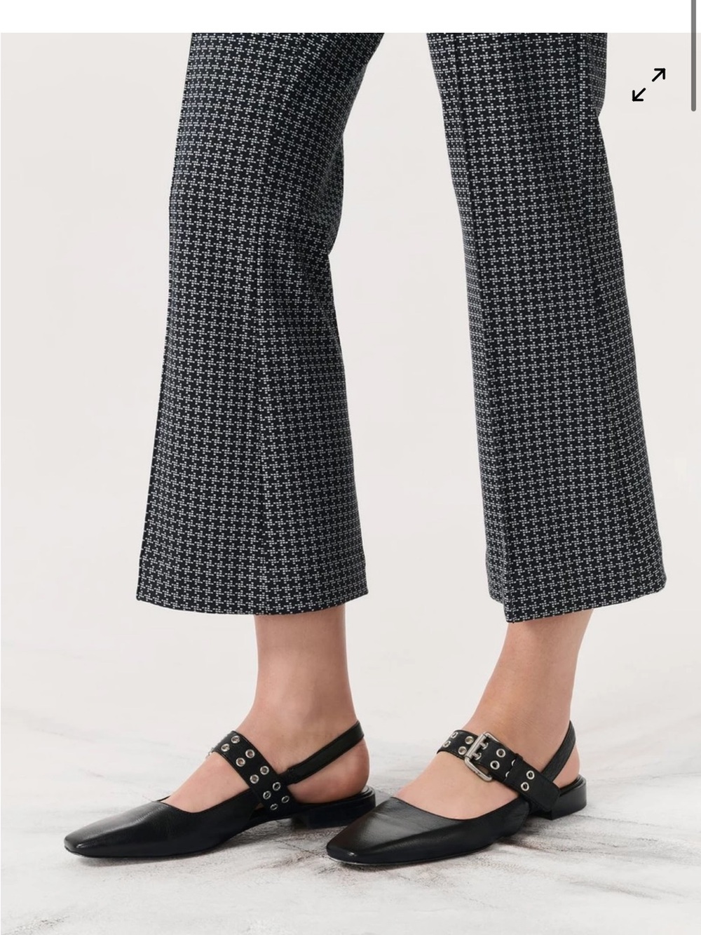 Rag & Bone Astra Leather Slingback Flats Size 36.5
